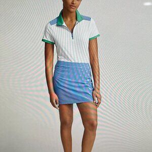 Ralph Lauren RLX GOLF Stretch Back Pleated Skort in Royal Blue Size-L